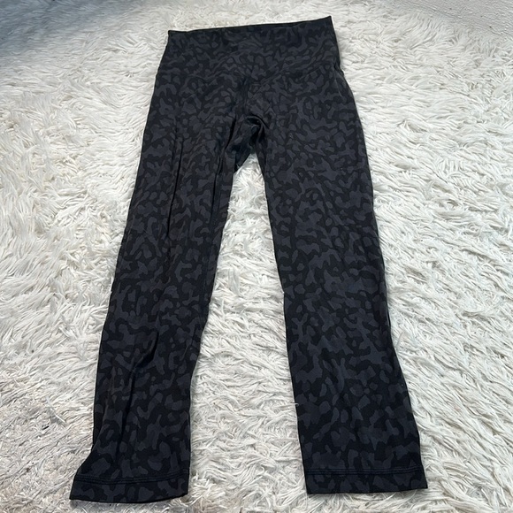 Lululemon Align Crop *21" Formation Camo Deep Coal Multi - Picture 1 of 6